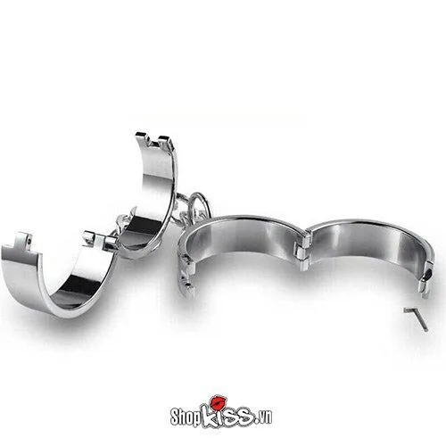 Còng chân thép không gỉ BDSM bạo dâm cao cấp kích thích cảm xúc