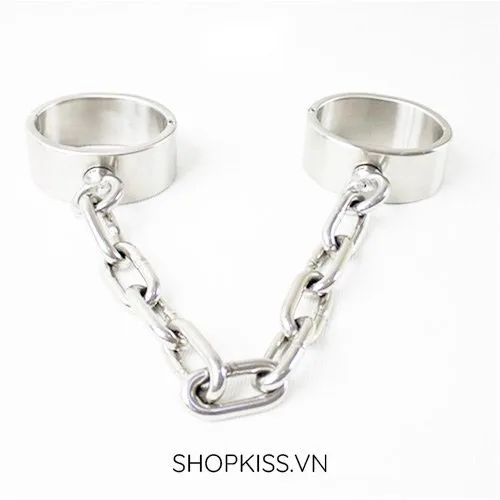 Còng chân thép không gỉ BDSM bạo dâm cao cấp kích thích cảm xúc — ảnh 2