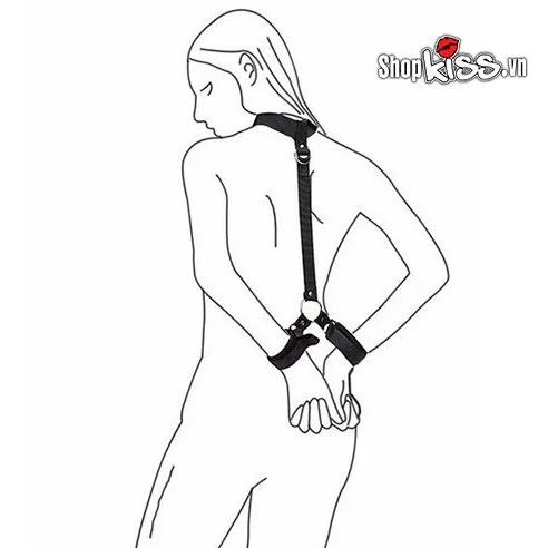 Còng tay cổ bạo dâm BZ13D kích thích đam mê, phong cách BDSM — ảnh 5