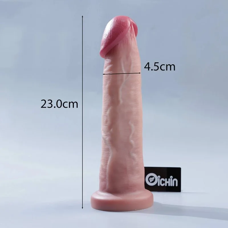Cu giả 2 lớp Lovetoy Sliding Skin Pro II 9 inch mềm mại gân guốc — ảnh 9