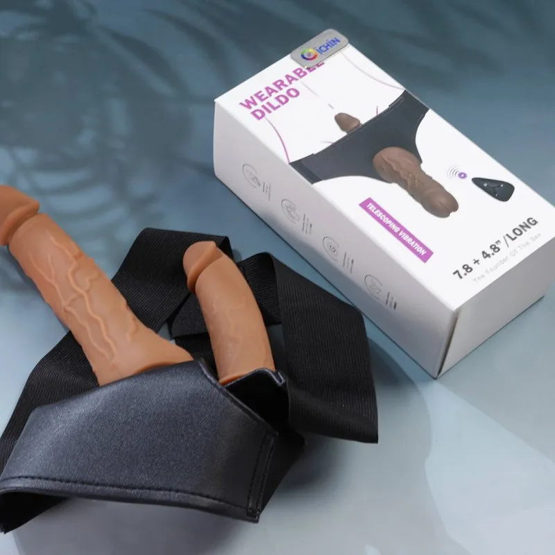 Cu giả có dây đeo Yeain Enduro Blaster 2 đầu rung thụt cho les — ảnh 2