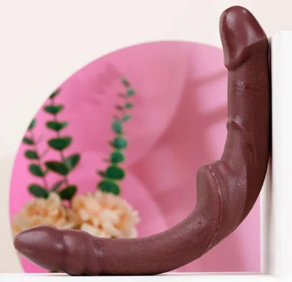 Cu giả Jiuai Utensils dương vật giả 2 đầu có xoắn sextoy dành cho cặp đôi les