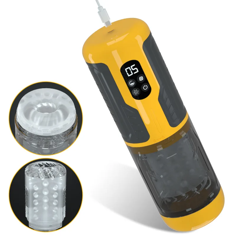 Âm đạo giả D08C 4 in 1 rung thụt xoay bú liếm hút tự động — hình 3