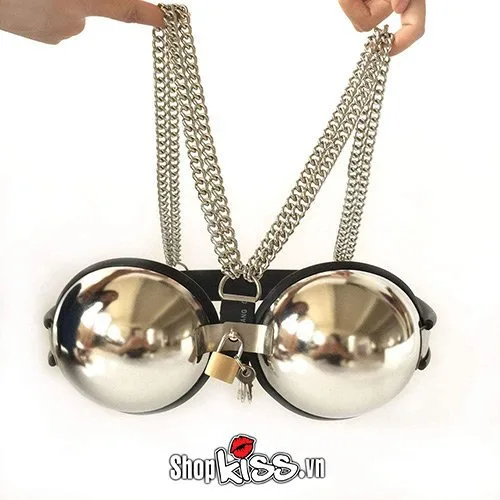 Đai khóa ngực thép không gỉ cao cấp kích thích cảm xúc mạnh — ảnh 3