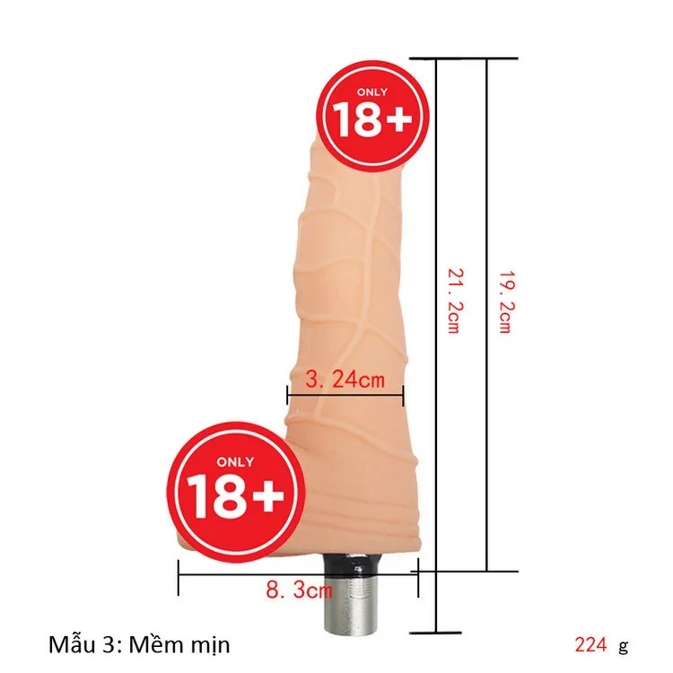 Đầu dương vật giả mềm mịn (21cm)