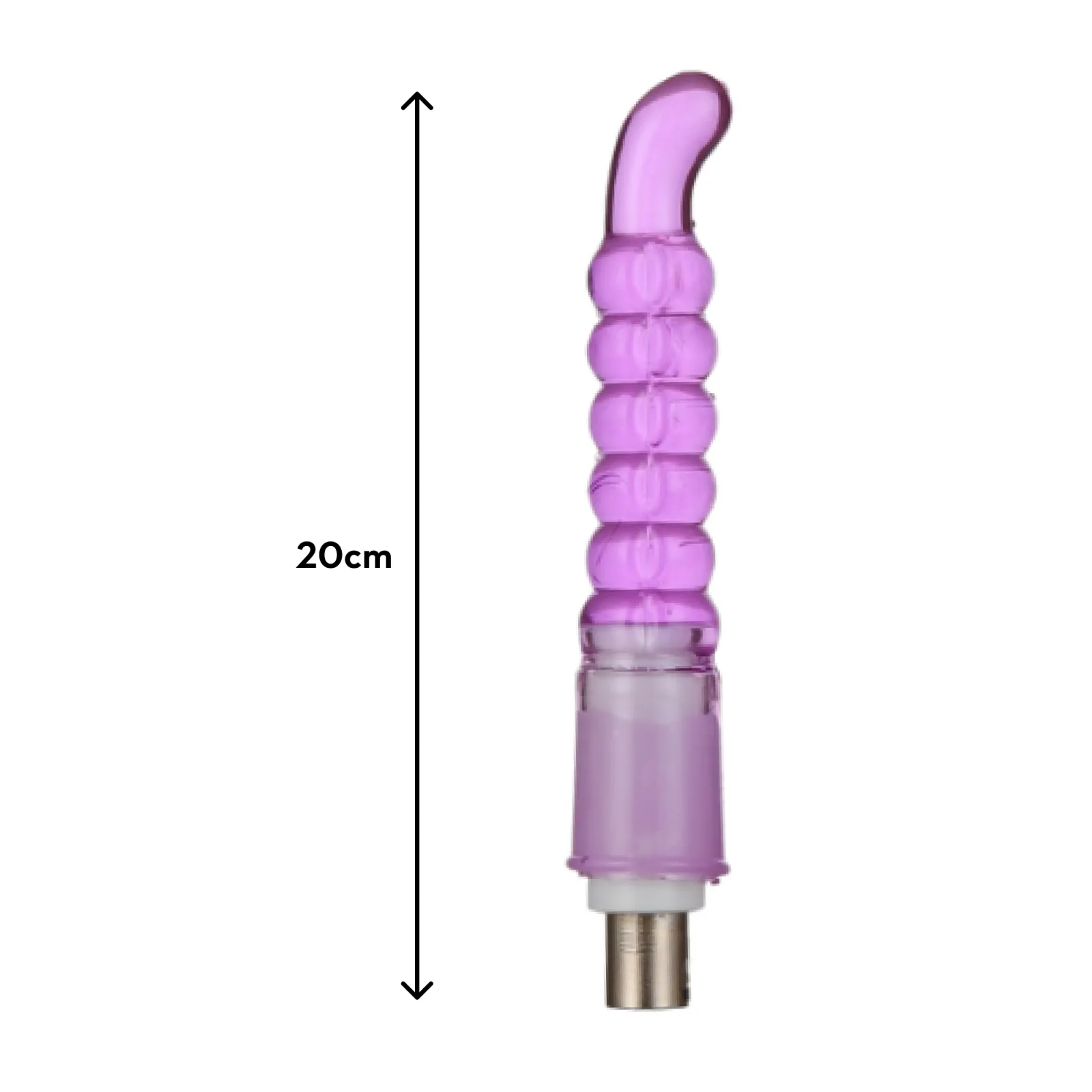 Đầu hạt cong kích thích điểm G tím (20cm)