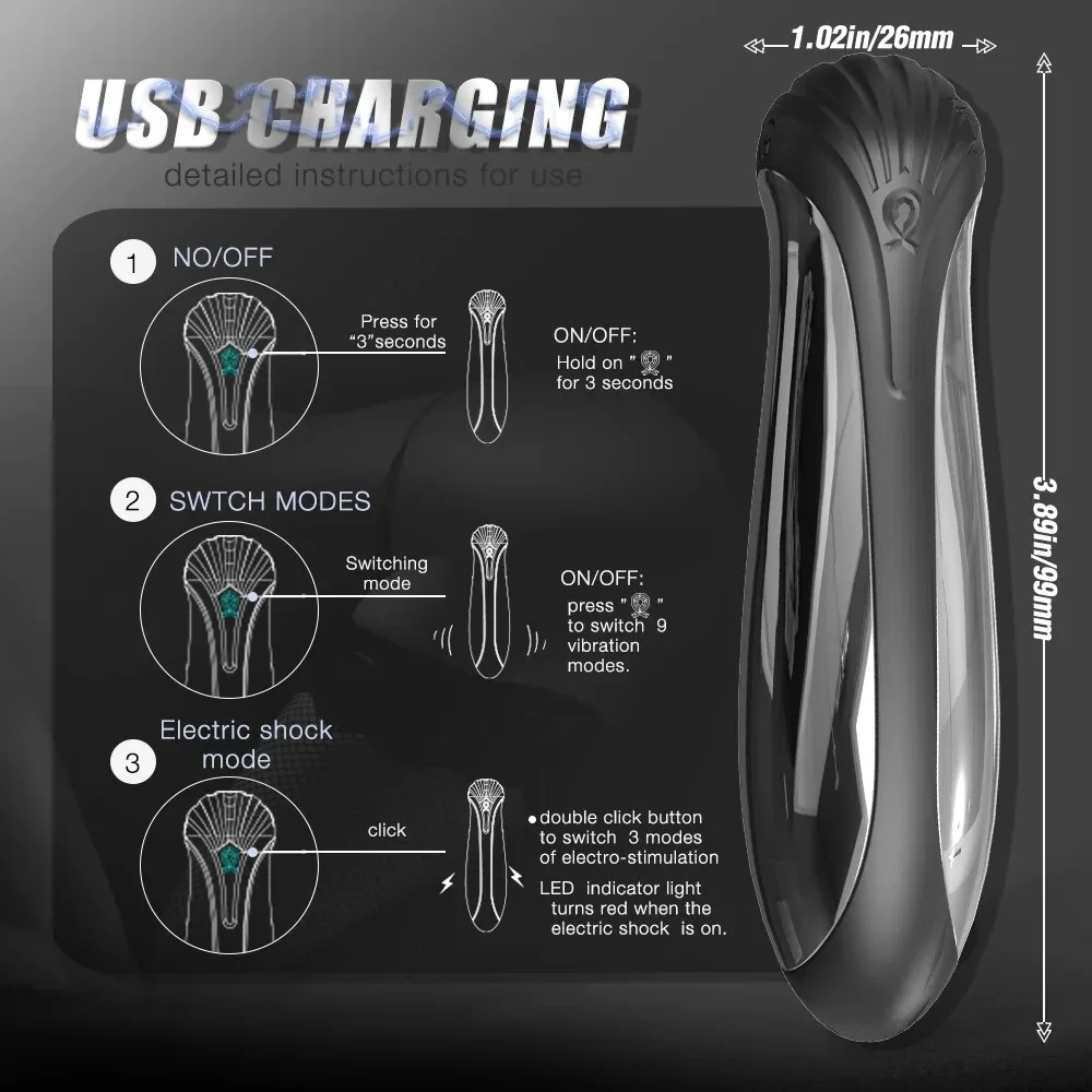 Trứng rung sốc điện S-Hande Poison Dart mini siêu kích — Thông số kỹ thuật nổi bật