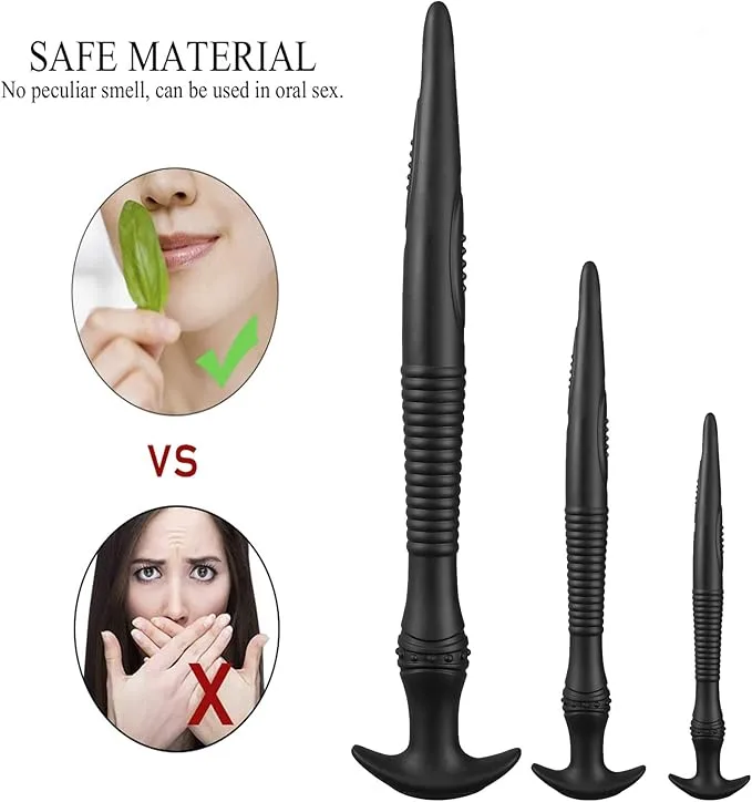 Dụng Cụ Kích Thích Hậu Môn Hình Con Lươn Silicone Cao Cấp Massage Tuyến Tiền Liệt — ảnh 4