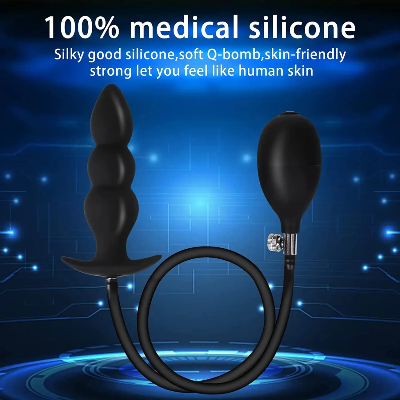 Phích cắm hậu mồm bơm hơi Hannibal siêu lớn kích thích cực — hình 9