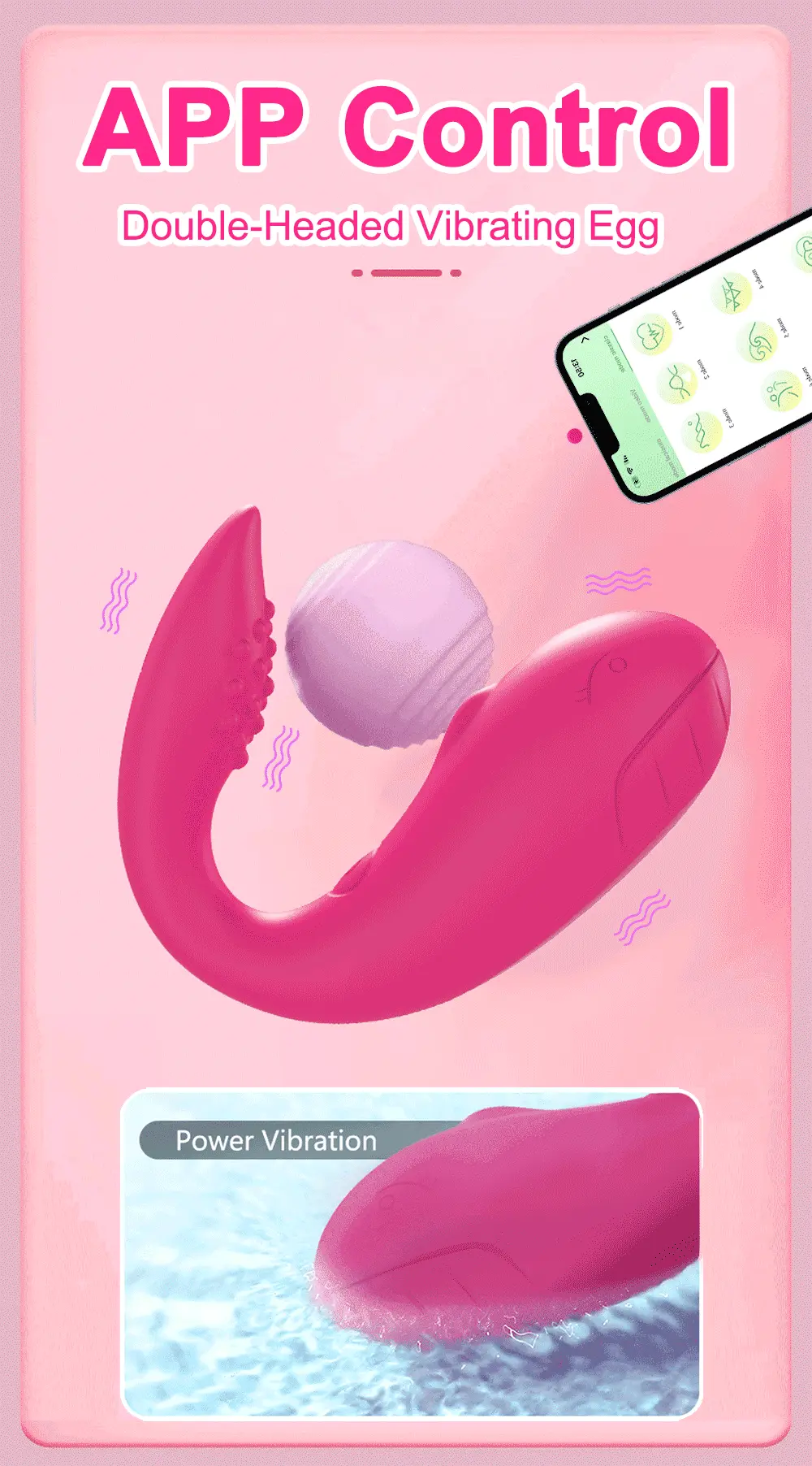 Trứng rung cá heo Love Spouse kết nối bluetooth điều khiển qua app TD042 — ảnh 2