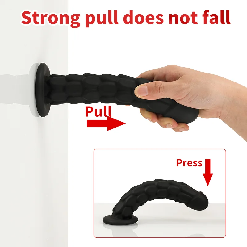 Dương vật giả vảy cá gân nổi cao cấp sextoy gay kích thích — hình 6
