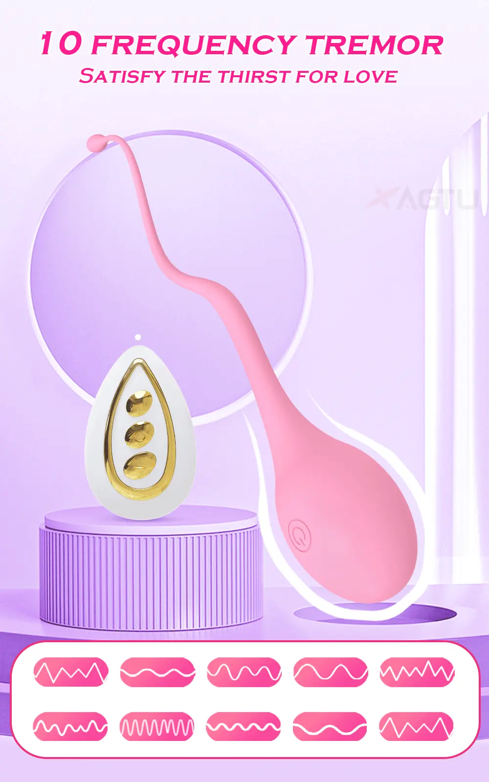Trứng rung nòng nọc siêu nhỏ gọn điều khiển không dây tiện lợi — ảnh 3