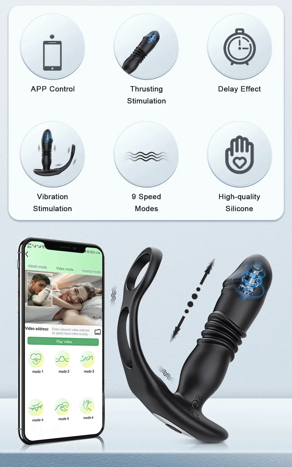 Que rung hậu môn Love Spouse điều khiển app rung thụt mạnh mẽ — ảnh 3