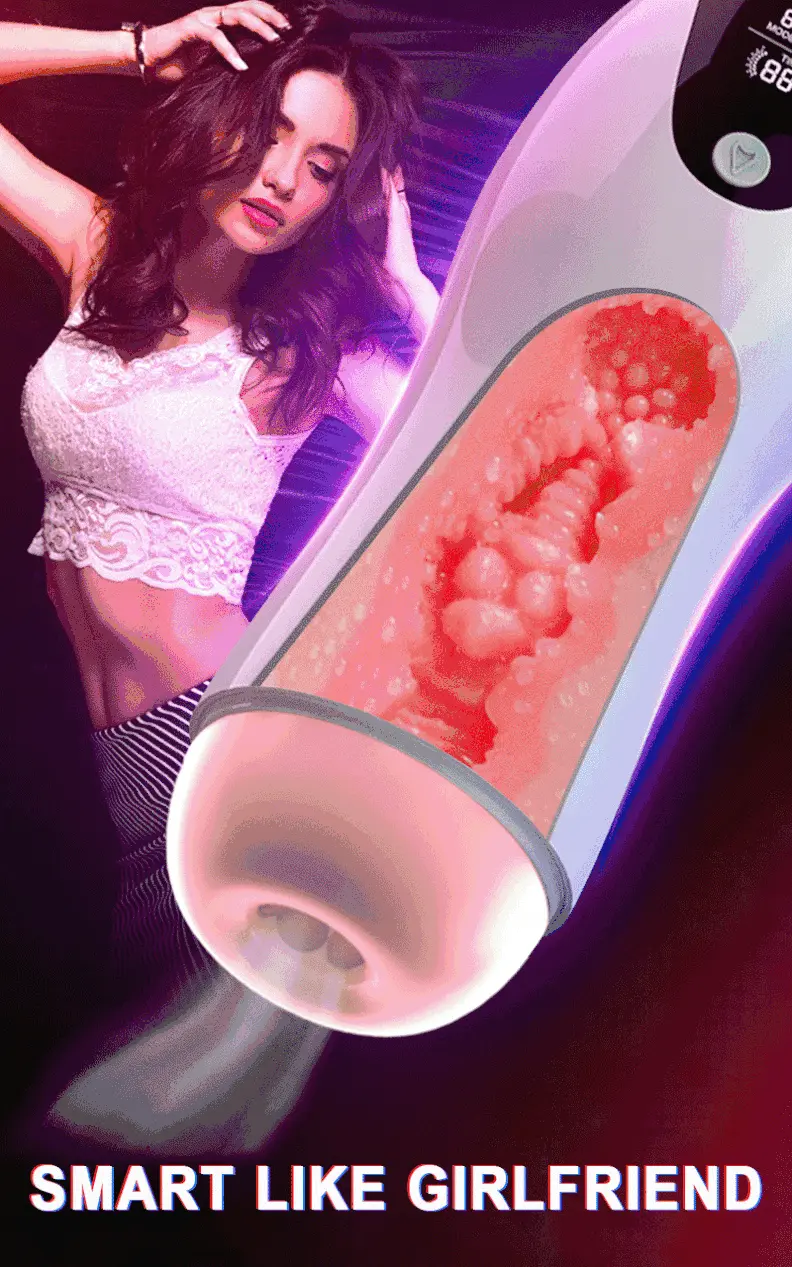 Âm đạo giả rung tự động co bóp bú hút siêu thực, kích thích — ảnh 3