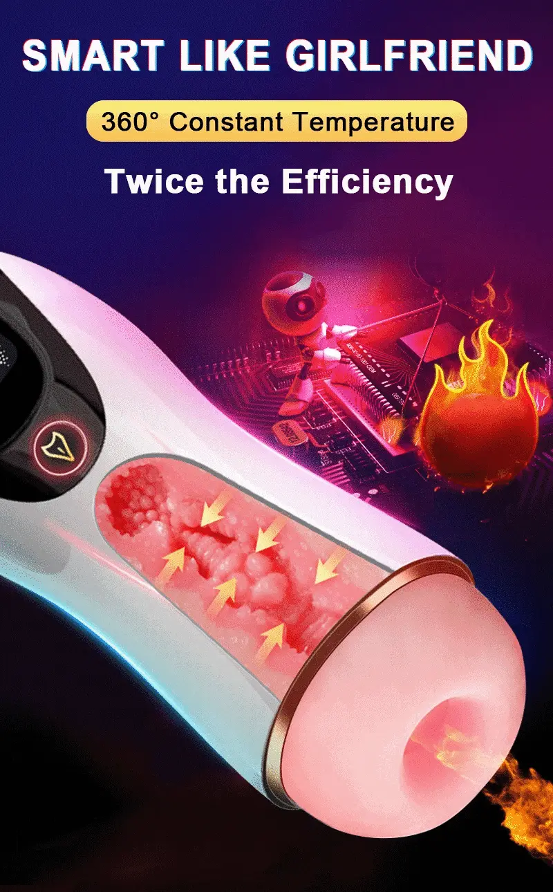 Âm đạo giả rung tự động co bóp bú hút siêu thực, kích thích — ảnh 2
