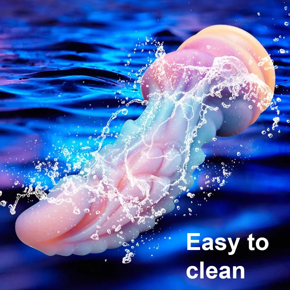 Dương vật giả rồng phát sáng size lớn gắn tường nhiều màu — Chất liệu cao cấp, bền bỉ và an toàn