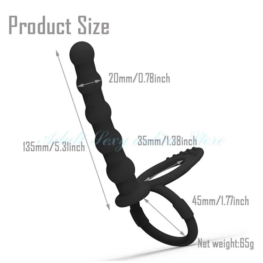 Dương vật giả kết hợp vòng đeo kích thích hậu môn đồ chơi cho gay — ảnh 6