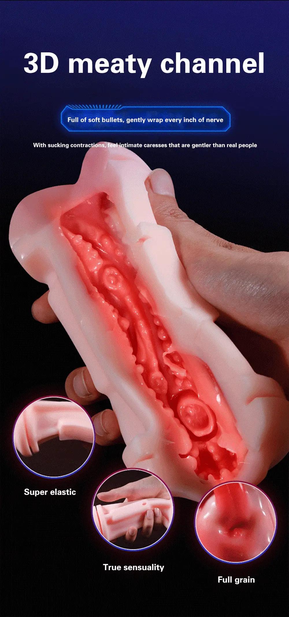 Âm đạo giả 3D 2 đầu rung hút điều khiển app, hưng phấn cực đỉnh — ảnh 9