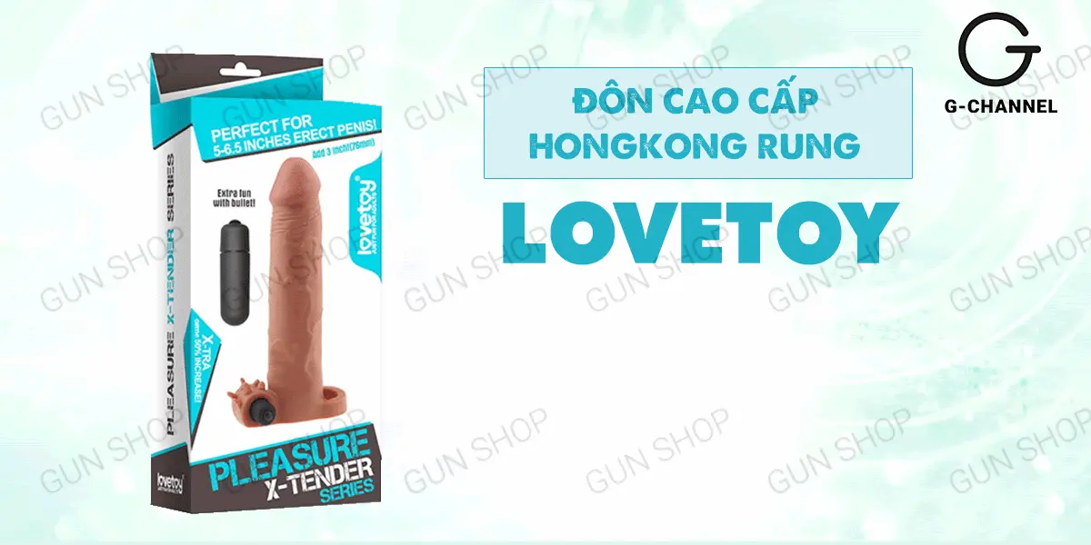 Bao cao su rung Lovetoy Pleasure X-Tender tăng kích thước 3cm — ảnh 2