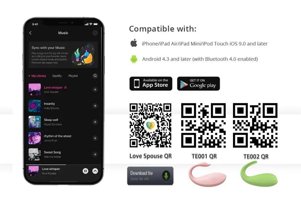 Trứng rung Love Spouse bluetooth cao cấp điều khiển app — Thông số kỹ thuật nổi bật