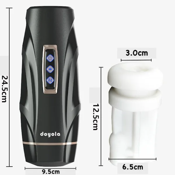 Âm đạo giả đa năng Doyola T380 rung thụt co bóp bú mút tự — Thiết kế tiện lợi, kết cấu thông minh