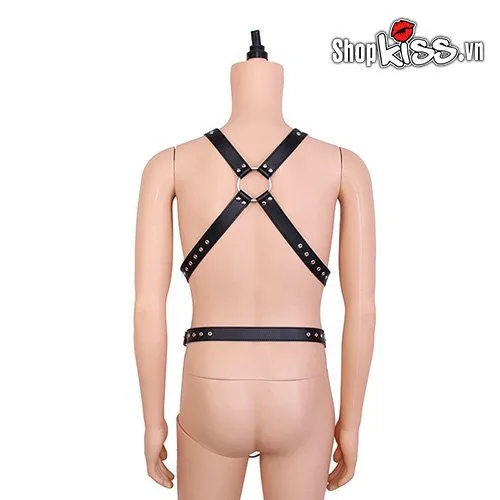 Đai thắt toàn thân da BZ19 - Dụng cụ bạo dâm quyến rũ — ảnh 3