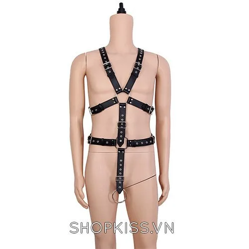 Đai thắt toàn thân da BZ19 - Dụng cụ bạo dâm quyến rũ — ảnh 2