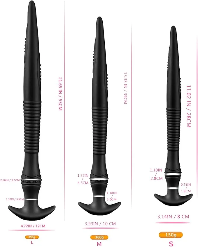 Dụng Cụ Kích Thích Hậu Môn Hình Con Lươn Silicone Cao Cấp Massage Tuyến Tiền Liệt — ảnh 3