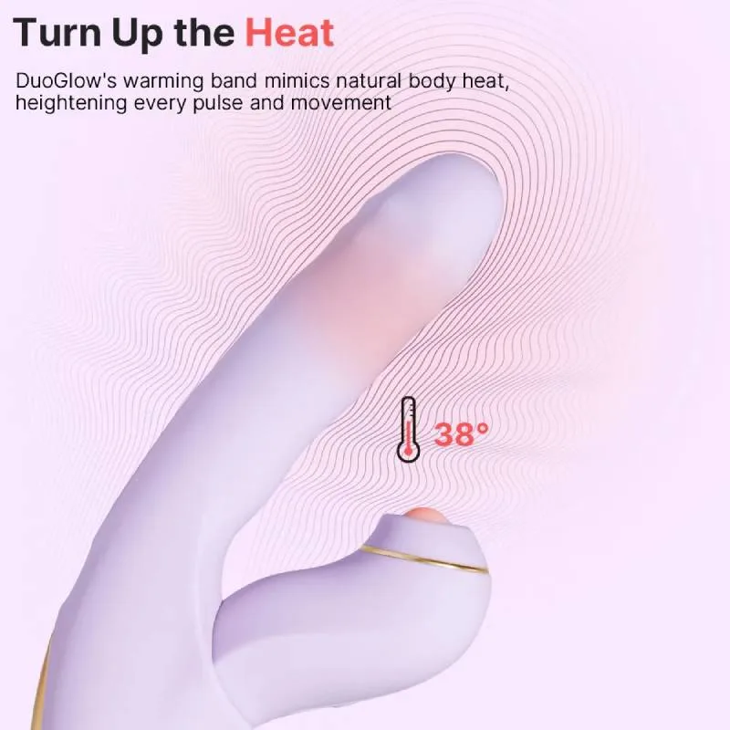 Dương vật giả Svakom DuoGlow điều khiển qua app massage điểm G và âm vật Dương vật giả Svakom DuoGlow điều khiển qua app massage — Chức năng làm ấm – cảm giác chân thật hơn