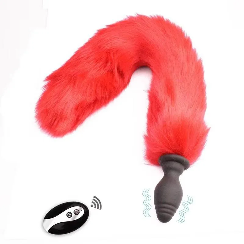 Đuôi Cáo SiliCon Cosplay Có Rung Điều Khiển Từ Xa Đuôi Chồn Cắm Hậu Môn — ảnh 4
