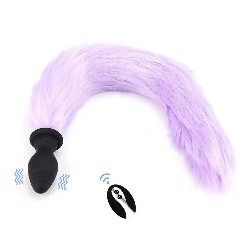 Đuôi Cáo SiliCon Cosplay Có Rung Điều Khiển Từ Xa Đuôi Chồn Cắm Hậu Môn — ảnh 2