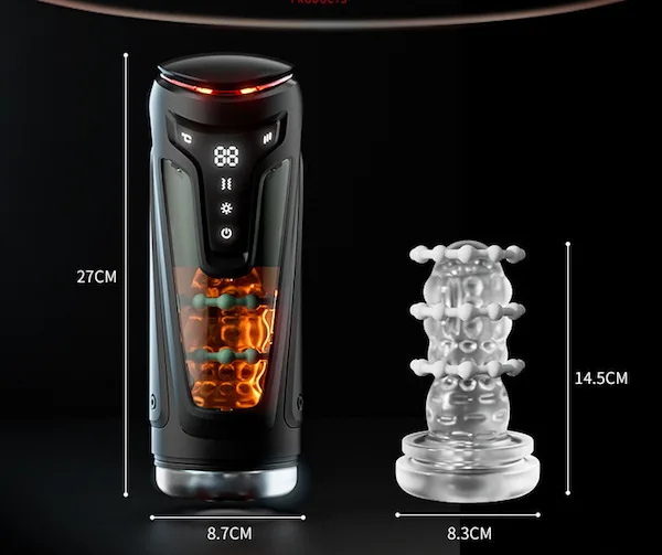 Máy Bút Mút Dương Vật Tự Động Rung Thụt Siêu Thực Kích Thích Tột Đỉnh — ảnh 4