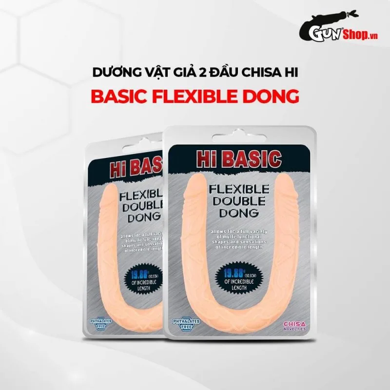 Chisa Hi Basic Flexible Dong đôi đầu siêu mềm mịn kích thích — ảnh 3