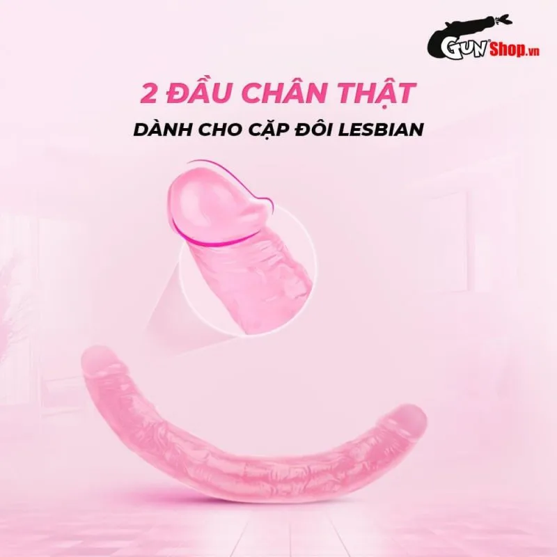Dương vật giả 2 đầu Chisa Hi-Rubber 12.8 Inch siêu mềm an toàn — ảnh 17