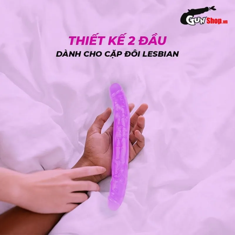 Dương vật giả 2 đầu Chisa Hi-Rubber 12.8 Inch siêu mềm an toàn — ảnh 10