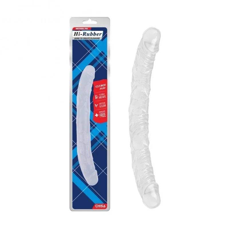 Dương vật giả 2 đầu Chisa Hi-Rubber 12.8 Inch siêu mềm an toàn