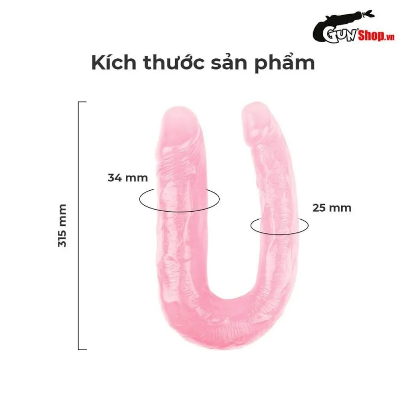 Dương vật giả 2 đầu Chisa Hi-Rubber 13 Inch siêu thực bền bỉ — ảnh 8