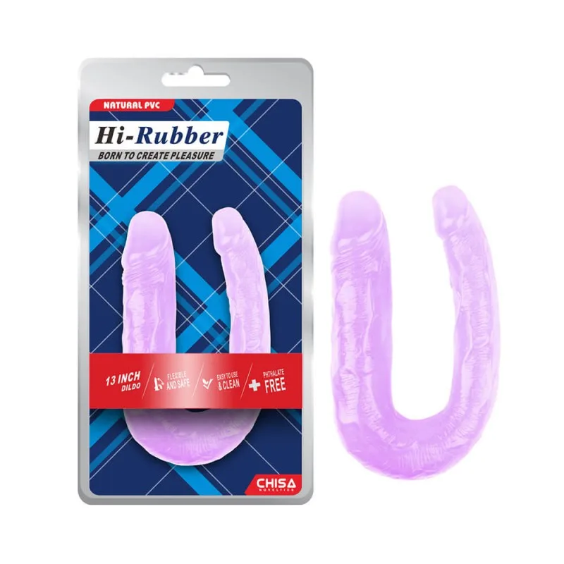 Dương vật giả 2 đầu Chisa Hi-Rubber 13 Inch siêu thực bền bỉ