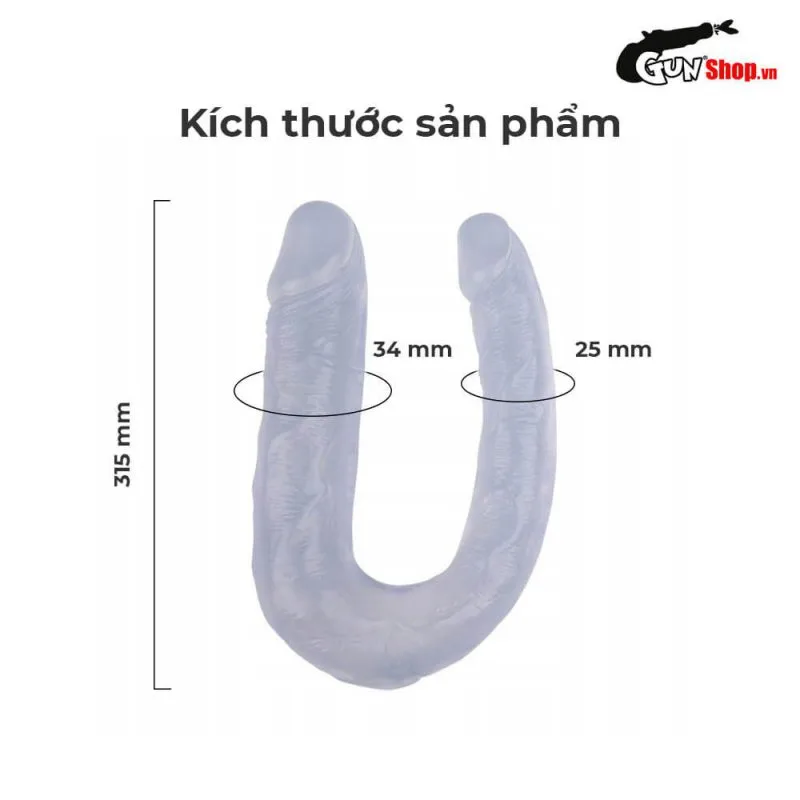 Dương vật giả 2 đầu Chisa Hi-Rubber 13 Inch siêu thực bền bỉ — ảnh 12