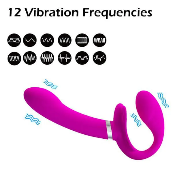 Dương vật giả 2 đầu Pretty Love Valerie rung 12 chế độ siêu — hình 9