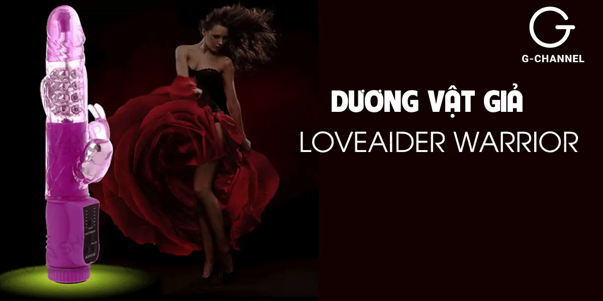Dương vật giả đa năng 2 đầu xoay rung mạnh mẽ Loveaider Warrior — ảnh 2