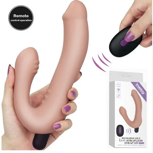 Dương vật giả 2 đầu Lovetoy Ijoy Strapless 10 chế độ rung siêu kích thích
