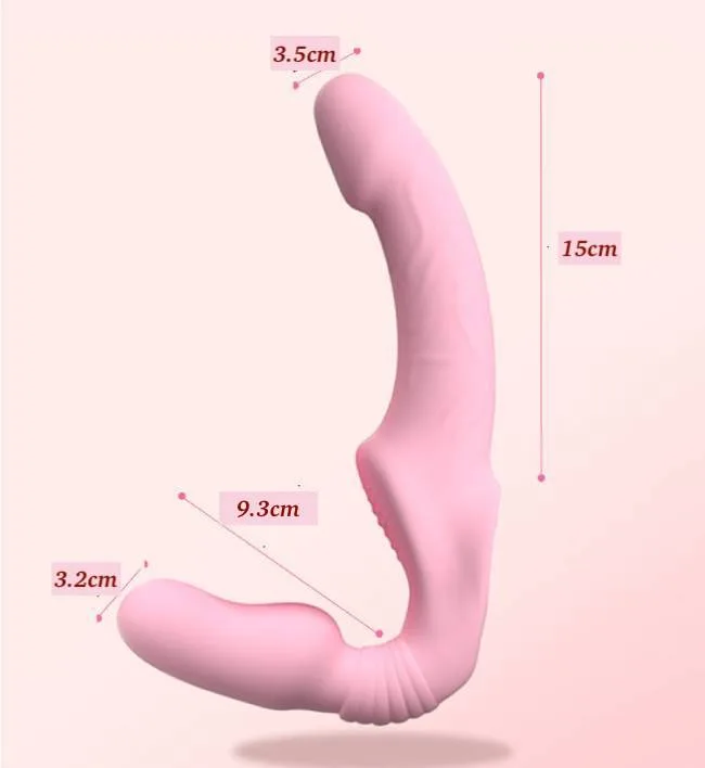 Dương Vật Giả 2 Đầu Điều Khiển Từ Xa Yunman Rung Mạnh Strap On Dildo Cho Les — ảnh 4
