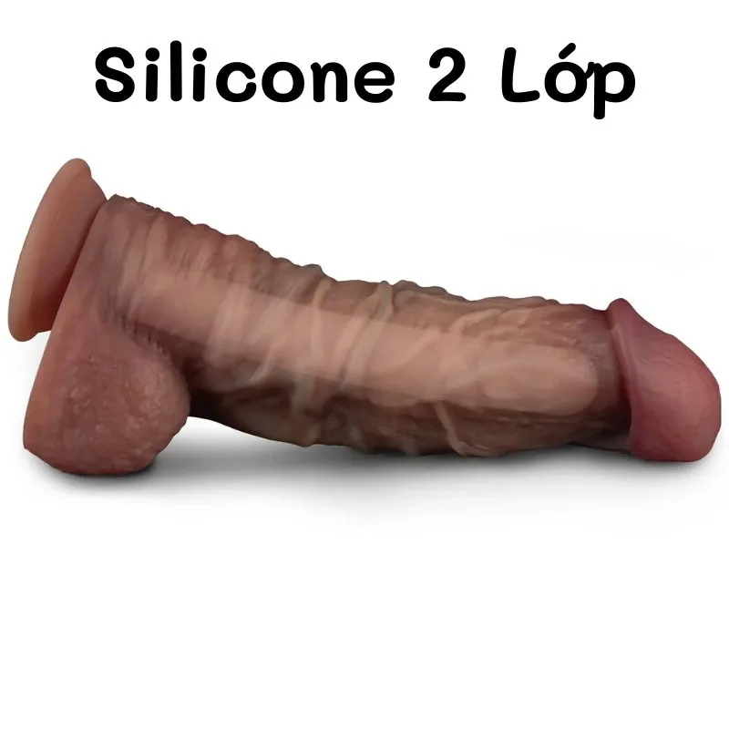 Dương Vật Giả 2 Lớp Lovetoy Nature Cock XXL 10.5 Inch Cỡ Lớn Gân Nổi Silicon Bạch Kim — ảnh 7