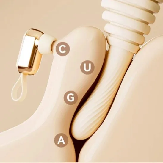 Dương Vật Giả 2 Trong 1 Svakom Handy Thruster - Rung Thụt Hút Âm Vật Sưởi Ấm — ảnh 3