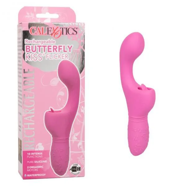 Dương vật giả CalExotics Kiss Flicker rung điểm G lưỡi liếm