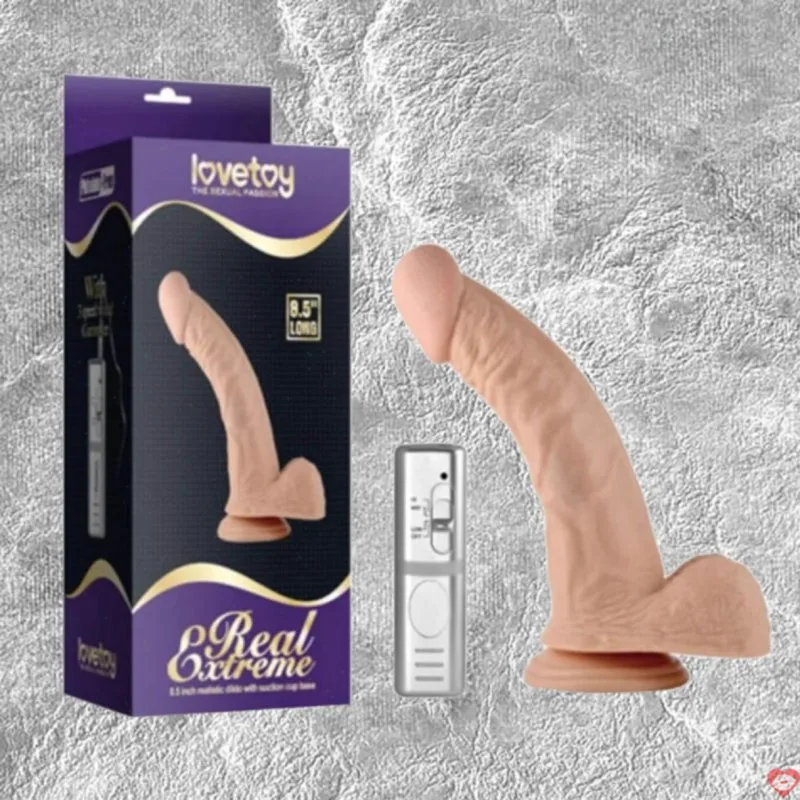 Dương vật giả cao cấp Lovetoy Real Extreme Real 8.5 rung dính tường 21.5cm