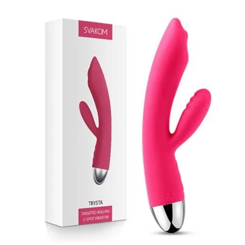 Dương vật giả Svakom Trysta Pink 35 rung sạc cao cấp kích thích