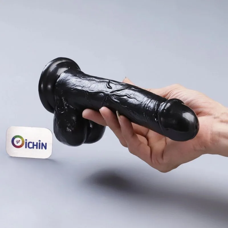 Dương vật giả chisa rubicon 8.8 inch màu đen gân guốc mạnh mẽ — ảnh 3
