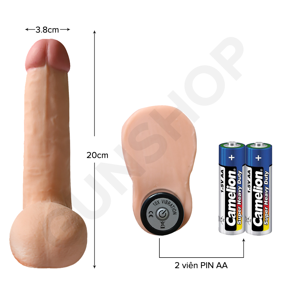 Lovetoy Real Softee dương vật giả bìu rung 10 chế độ pin siêu tiện lợi — ảnh 3